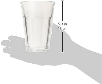 Duralex Tempered Glass, Made In France Picardie Clear Tumbler, Set of 6, 12.62 oz.