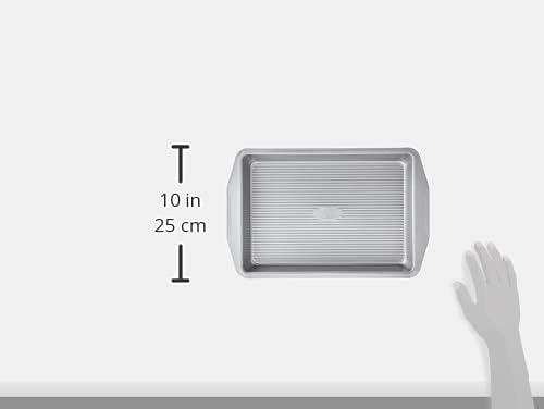 USA Pan 1110RC-3-ABC-1 American Bakeware Classics 9 x 13-Inch Rectangular Lasagna, Cake and Brownie Pan, Aluminized Steel