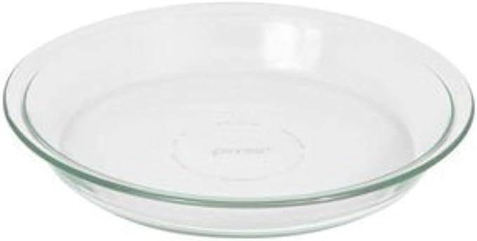 Pyrex (9in) Glass Pie Plate Dish - Made in USA | 23 Cm Diameter | Tempered Glass Construction | Oven Safe | Microwave Safe | Refrigerator & Freezer Safe