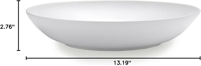 Mikasa Delray Bone China Round Pasta Serving Bowl, 13-Inch