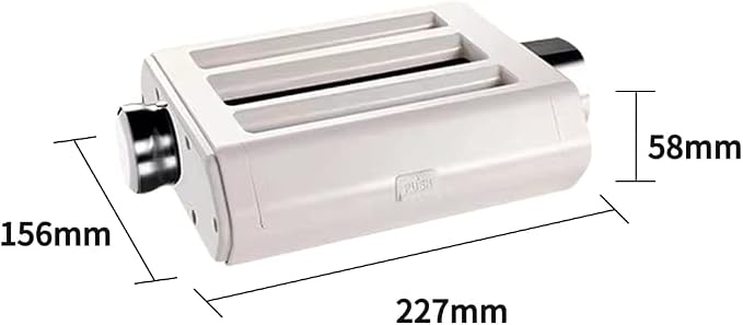 ZACME 3 in 1 Pasta Maker Attachment for ZACME Stand Mixers | Pasta Roller, Spaghetti Cutter, Fettuccine Cutter 3 Functions in 1 Pack.