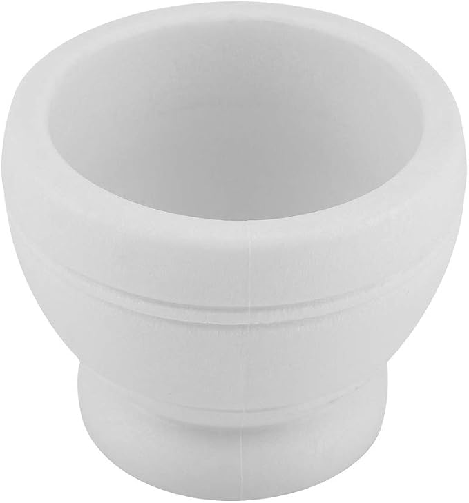 Mortar and Pestle Set, Manual Garlic and Seasoning Grinder with Non Slip Base Grinding Bowl for Crushing Seasonings, Making Paste, Guacamole and More (White)