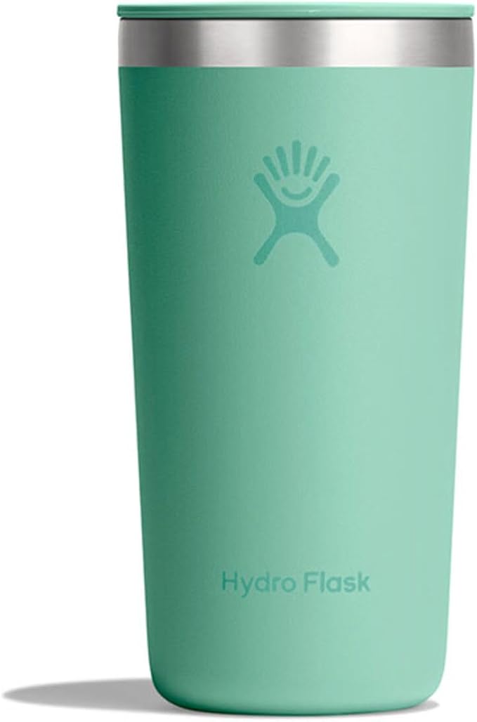 Hydro Flask – All Around Tumbler Press-in Lid 355 ml (12 oz)–Insulated Stainless Steel – Splash-Resistant, Leak-Resistant, Cupholder Compatible – Keeps Drinks Cold 24 Hrs & Hot 12 Hrs – Mermaid Green