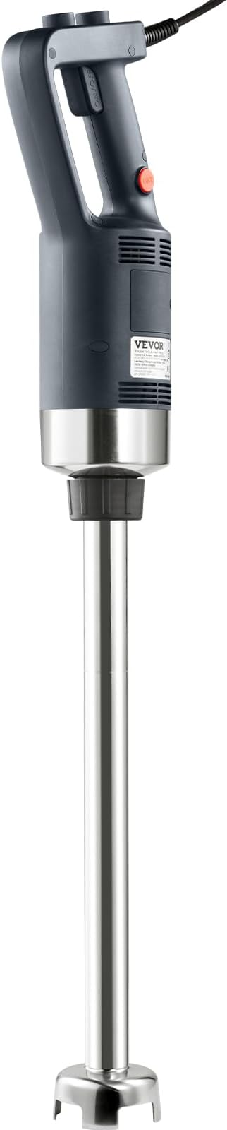 VEVOR Commercial Immersion Blender, 500 Watt 20Inch Heavy Duty Hand Mixer, Variable Speed Mixer with 304 Stainless Steel Blade, Multi-Purpose Portable Mixer for Soup, Smoothie, Puree, Baby Food | Variable Speed Mixer with 304 Stainless Steel Blade, Ide...
