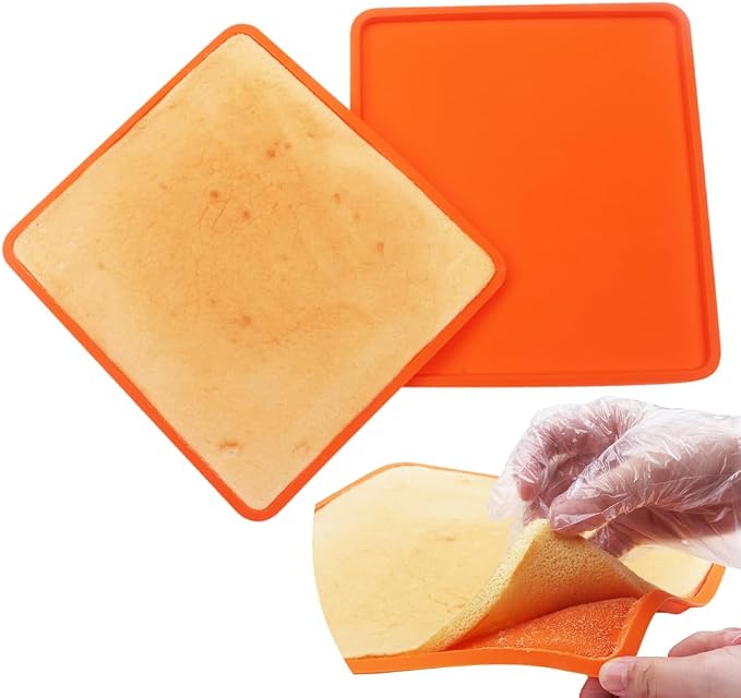 BAKER DEPOT 2 pcs Swiss Roll Cake Mat Pad Baking Tool Pastry Tools Silicone Nonstick Baking Rug Mat Silicone Mould