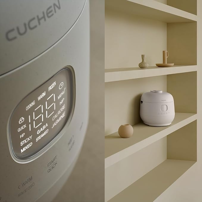 Cuchen 10-Cup Premium IH Pressure Rice Cooker & Multi-Cooker, Full 304Ti Stainless Steel Inner Pot, Dual High/Non-Pressure, Slow Cook & Auto Steam Clean (CRH-TWS1010PWUS)