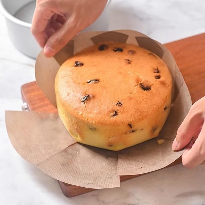 9-Inch Baking Silicone Round Cake Pan Mold | Springform Cheesecake Pan Protector for 8"/8.5" Pans | Non-Stick European-Grade Silicone | 2.36-Inch Deep