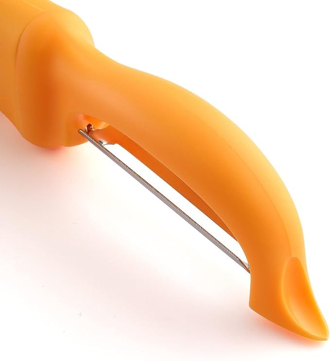 Spring Chef Swivel Potato Peeler with Soft Grip Handle, Set of 2, Mango | Premium Vegetable Peeler w/ Sharp Stainless Steel Blades, Multifunctional Food Peeler for Apple, Carrot, Cucumber, Fruit