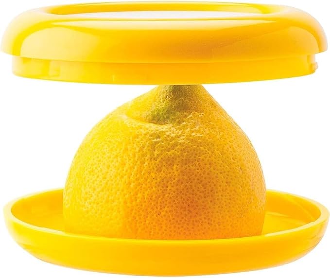 Joie Fresh Stretch Pod Lemon Storage Container, Silicone Food Saver, Keeps Leftover Produce Flavorful and Firm in Fridge, Reusable Kitchen Gadget, Dishwasher Safe, BPA-Free