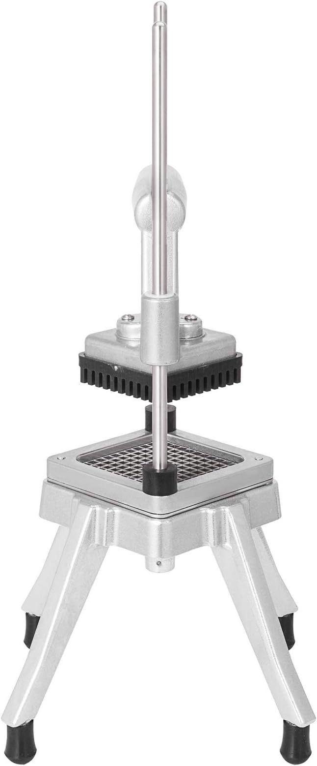 VEVOR Commercial Chopper 3/8-Inch Commercial Vegetable Dicer Stainless Steel Commercial Vegetable Chopper with Handle & Antiskid Feet Commercial Food Chopper for Potatoes Onions Carrots Tomatoes