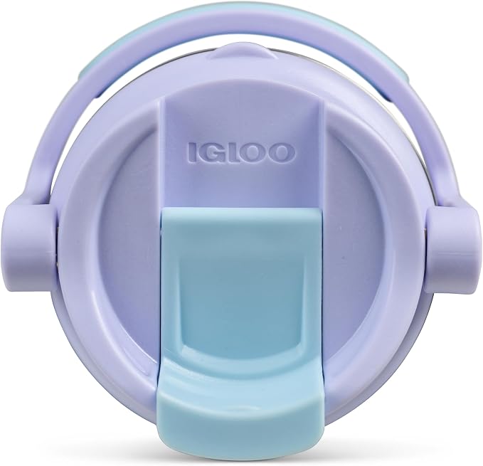 Igloo, 16 oz FlipNSip Tumbler, Reusable Travel Mug, Stainless Steel Insulated Hydration Cup for Hot & Cold Beverages, Lilac