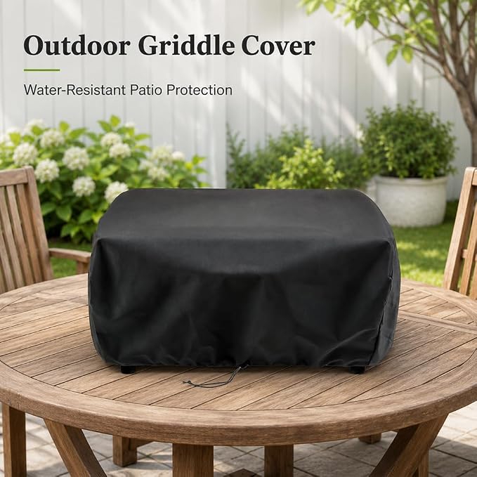 Electric Griddle Cover for Wolf Gourmet WGGR100S Tabletop Griddle Outdoor Protective Cover Dust Resistant Storage Cover 22.5 x 19 x 9 in