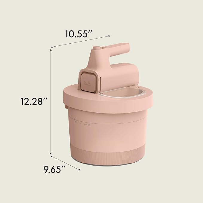 bella 3.5 Qt Hand & Stand Mixer, 2 in 1 Electric Mixer with Bowl, Blossom