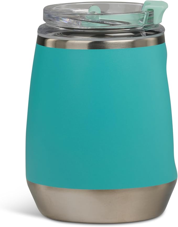 Igloo 10 oz Wine Tumbler | Stainless Steel Drinkware | Lagoon Teal