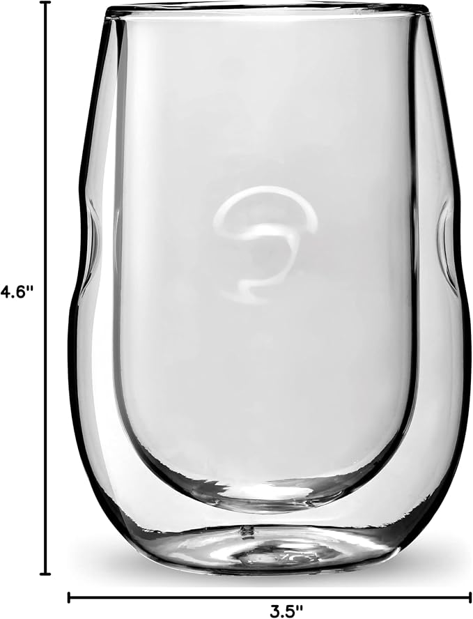 Ozeri Moderna Artisan Series Double Wall Insulated Wine Glasses