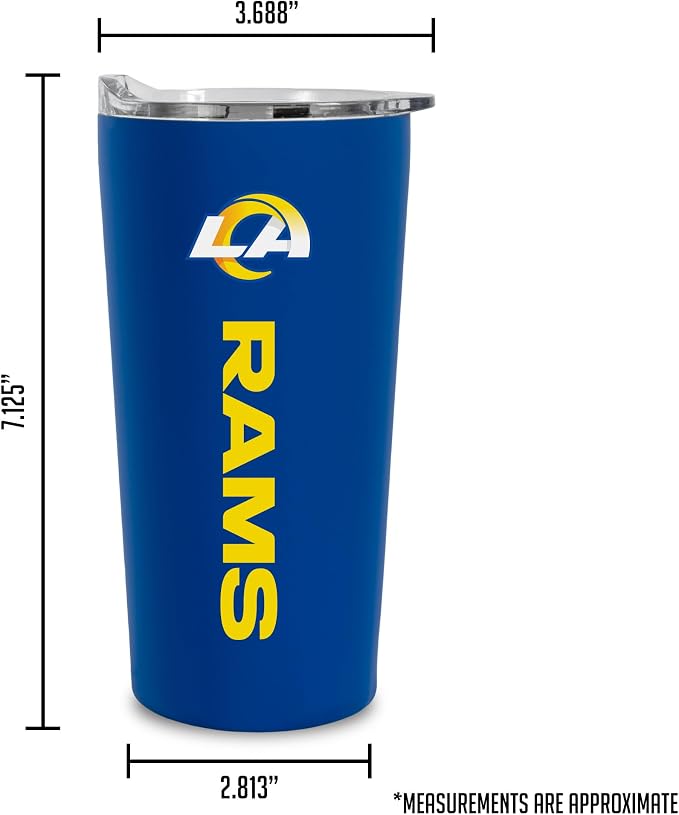 Rico Industries NFL Football Soft Touch, Easy Grip Tumbler