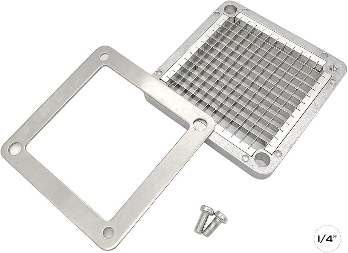 Replacement Chopper 1/4" Blade Commercial Vegetable Chopper Dicer Stainless Steel Blade for Fruit Cutting Machine Tomato French Fries Cutter | 420 Stainless steel, sharp uniform 1/4" dicing, wide chopper compatibility, for fries, onions, tomatoes, cucu...