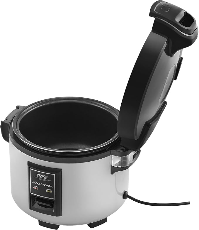 VEVOR Commercial Rice Cooker, 20-Cup Rice Cooker, 3.6L Large Rice Cooker and Warmer with Nonstick Inner Pot, Fast Cooking and 12-Hour Keep Warm, with Rice Cup and Paddle, cETL Approved