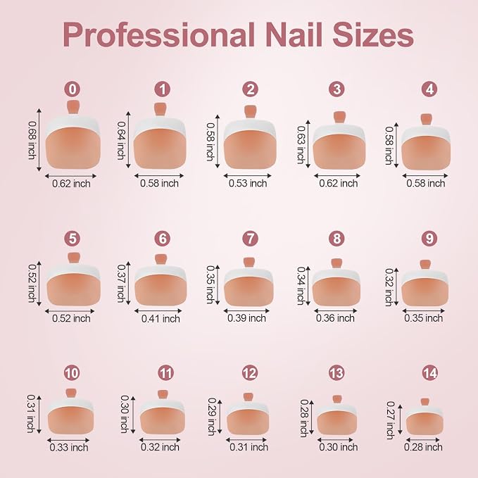 Misssix Press on Toenails Short, 216pcs French Tip Toe Nails Square in Box | 150pcs Soft Gel False Toenail, Acrylic Soak off Fake Toe Nails for Women Nail Art DIY 15 Sizes