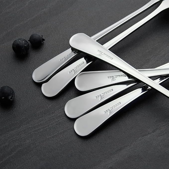 Large Serving Spoons,AOOSY 2 Pcs-9.8 Inches Stainless Steel Serving Spoon | for Buffet, Parties, Catering,Solid Serving Utensils Serving Utensil,Dishwasher Safe