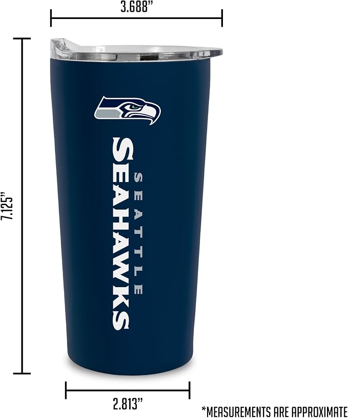 Rico Industries NFL Football Soft Touch, Easy Grip Tumbler