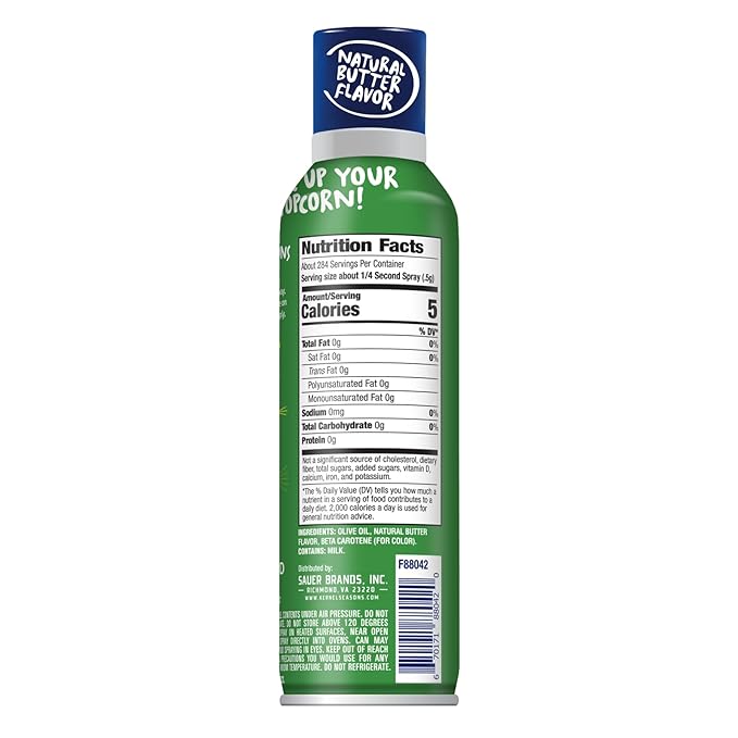 Kernel Season's Movie Theater Butter Olive Oil, Spritzer, 5.00 Ounce | Theater Butter Olive Oil, Spritzer
