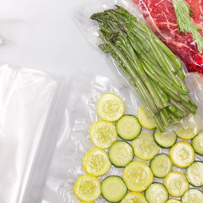 NESCO VS-05B 8" x 12" Bags, Compatible Vacuum sealers and Other Brands, Dishwasher Safe, Tear Resistant, Safe to Microwave, Boil, or Freeze