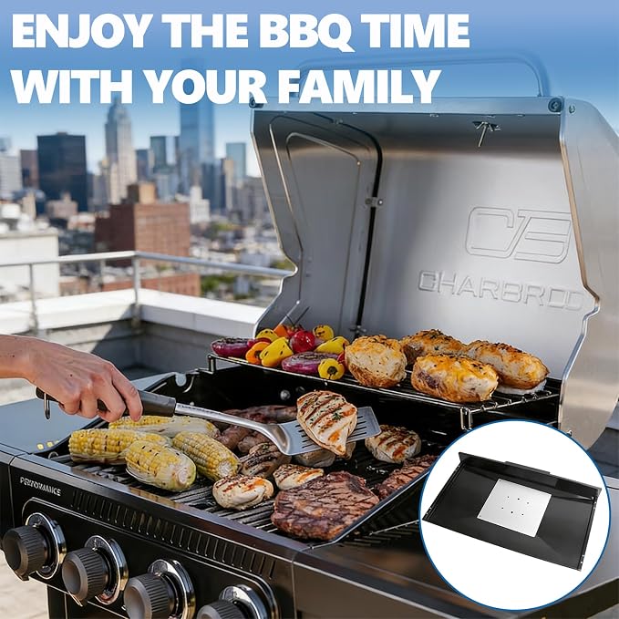 G470-0800-W1 Grease Tray for Charbroil Performance 4 5 Burners Grill | Drip Pan 463347519 463342119 463335517 Grease Drip Tray Grill Accessories. Leak-proof design, Easy slide-in Install