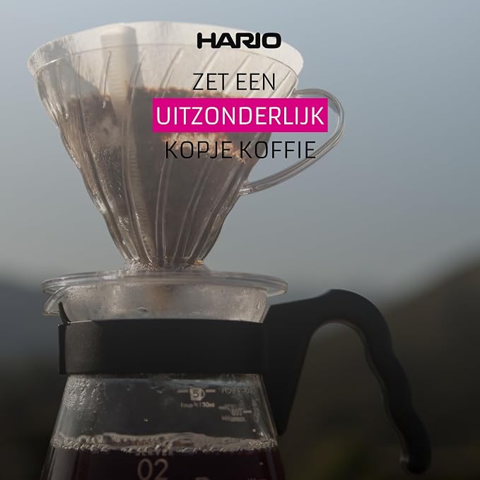 Hario V60 Paper Coffee Filter, Size 03, White, 100ct