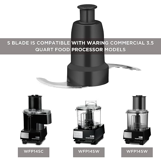 Waring Sealed & Serrated S-Blade for WFP14S, WFP14SC Food Processor | Precision S-blade chops, mixes, purees, and grinds ingredients for versatile food preparation.