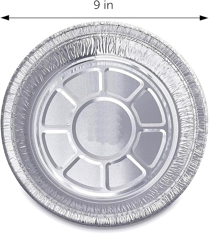 14 Round Aluminum Pans with Dome Lid, 9 Inch Heavy Duty Tin Foil Pans, Perfect for Reheating, Baking, Roasting, Meal Prep, To-Go Containers, Environmentally Friendly (Pack of 14)
