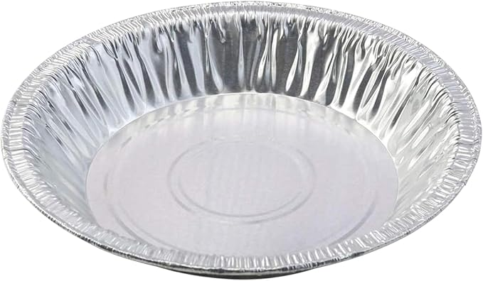 Aluminum Foil 6 inch Pie Pans, 100 Count | Disposable, Heavy Duty, Made in USA, For Baking Mini Pies, Quiche and Tarts