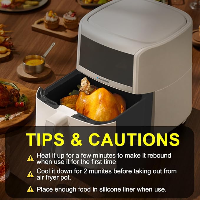 2 Pack Silicone Air Fryer Liners Reusable, 7.1 Inch Airfryer Liner 4-7 QT Square Air Fryer Liners Silicone Pot Oven Liner Baking Tray, AirFryer Basket Mat Bowl Accessories