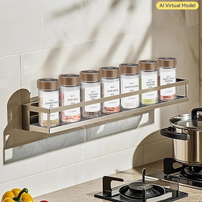 VIBRATITE 12 Pack 4 oz Round Glass Spice Jars with Acacia Lids and Labels | Shaker Lids, Pen, Funnel, Brush Included, Airtight Storage, Quick Identification, Seasoning Prep, Kitchen Pantry Organization