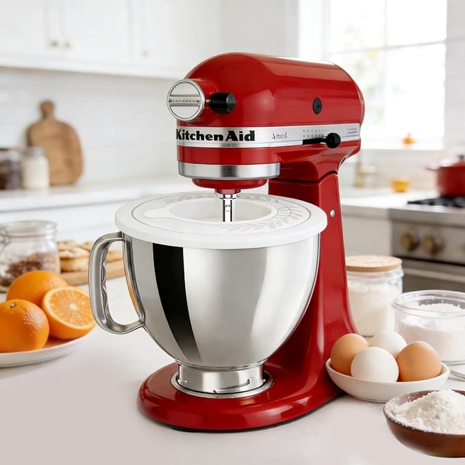 5QT Stainless Bowl with Lid Compatible with KitchenAid Tilt-Head Mixers | 304 Stainless replacement Bowl with Splash-Proof Lid. Ldeal for Dough Proofing, Baking Preps, and Seamless KitchenAid fit