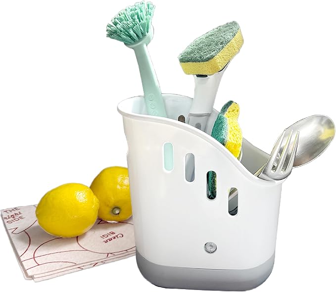 Trenton Gifts Kitchen Sink Organizer - Sink Caddy for Kitchen Organization: Sponge and Brush Holder