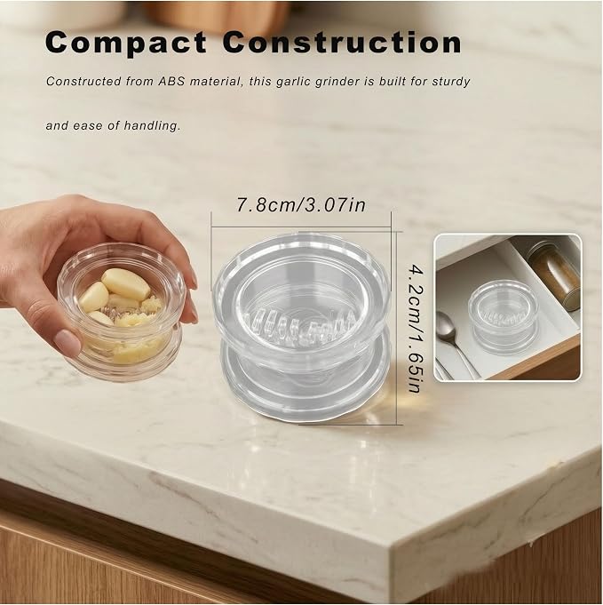 2 Pieces Manual Garlic Twist Press for Garlic, Chili, Onion | Manual Garlic Ginger Mincer Tool, Kitchen Gadget, Home Accessory