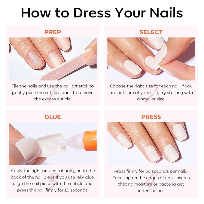 modelones Black Short Press on Nails, Oval Fake Nails Kit Nails Press Ons | with Nail Glue, Adhesive Tabs, Nail File, Prep Pad, Manicure Stick, 32Pcs 16 Sizes, Women Girl Gift