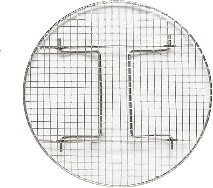 TrueCraftware- 14-3/4” Round Steamer Rack Cooling Rack Nickel Plated- Steamer Insert Steaming Rack Steam Tray Multi-functional Steamer Basket Cookware Veggie Fish Seafood Cooking