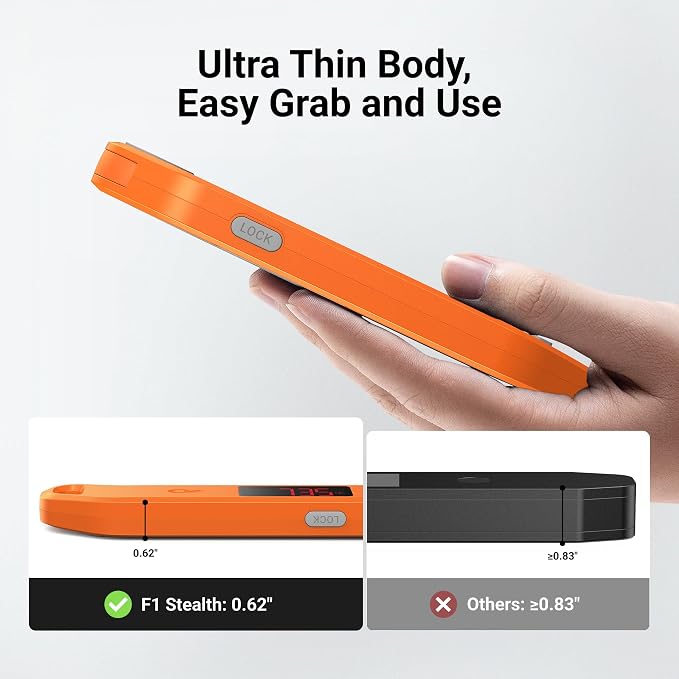 ThermoMaven 1 Sec Professional Digital Meat Thermometer, ±0.5℉ Accuracy | NIST&NSF Certified Food Thermometer, Auto-Rotate Bright LED Screen, Highly Waterproof for Grill BBQ, Orange