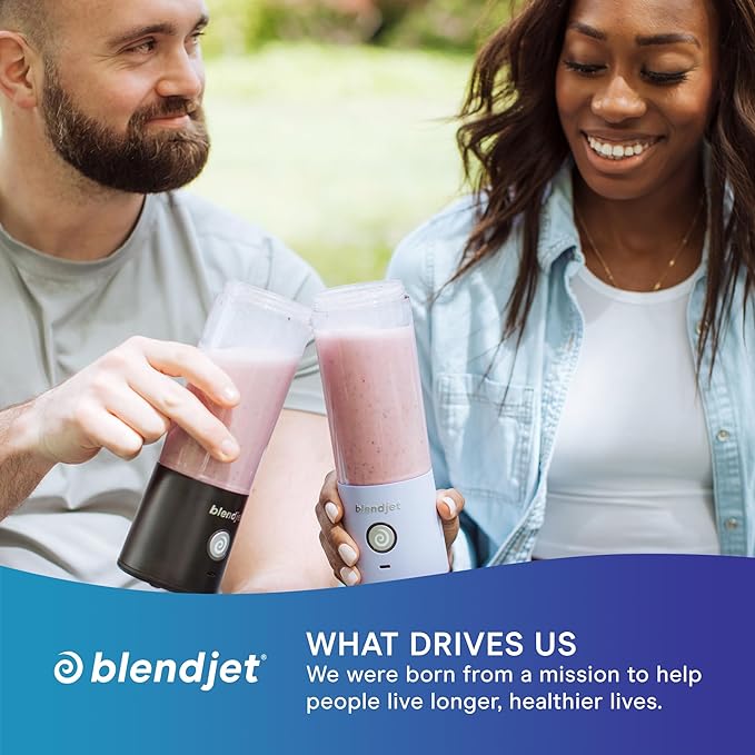 BlendJet 2 Portable Blender for Smoothies & Shakes - BlendJet Cordless Personal & Small Blender, USB-C Rechargeable & Self Cleaning - (Mint, 16 oz.)
