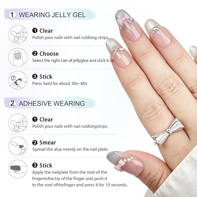 6 Packs (144 Pcs) | Reusable Press on Nails | 6-Style Bundle | 12 Sizes | Each Style 24 Pcs | Soft Neutral & Autumnal