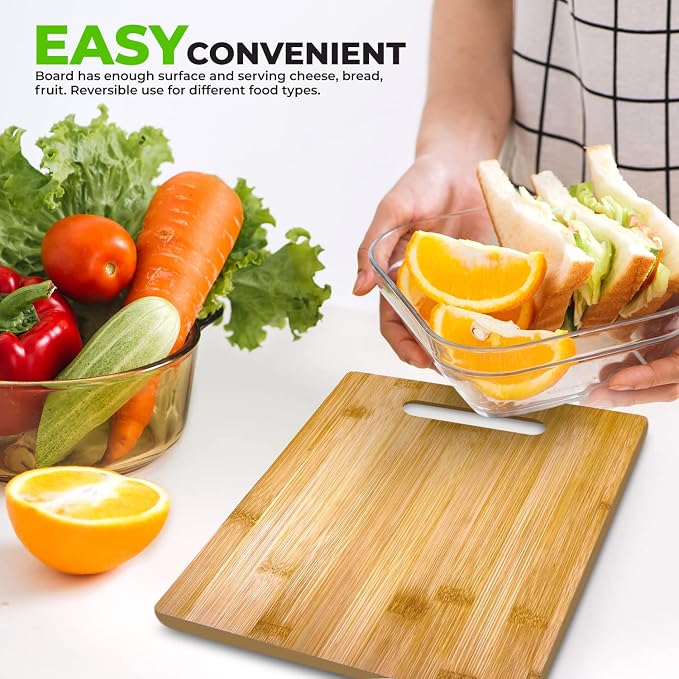 Bulk Plain Bamboo Cutting Board (Set of 24) | For Customized, Personalized Engraving Purpose | Wholesale Premium Blank Bamboo Board (Rectangular 12" X 9")