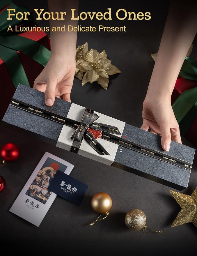7'' Japanese Kiritsuke Chef Knife, Black Forged 3-Layer VG10 Steel Core | San-Mai Stainless Steel, Kurouchi Forged Finish, Push-Cut Precision, K-Tip Control, Resin Wood Handle, Premium Gift Box