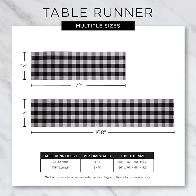 DII Variegated Tabletop Collection, Table Runner, 13x72, Nautical Blue