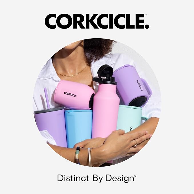 Corkcicle Commuter Cup Travel Mug - Insulated Coffee Mug with Lid - Keeps Drinks Cold 18 Hours - 360° Spill-Proof Sip Lid - Holiday Gift - Great for Gifting Warmth - 17 oz - Midnight Navy
