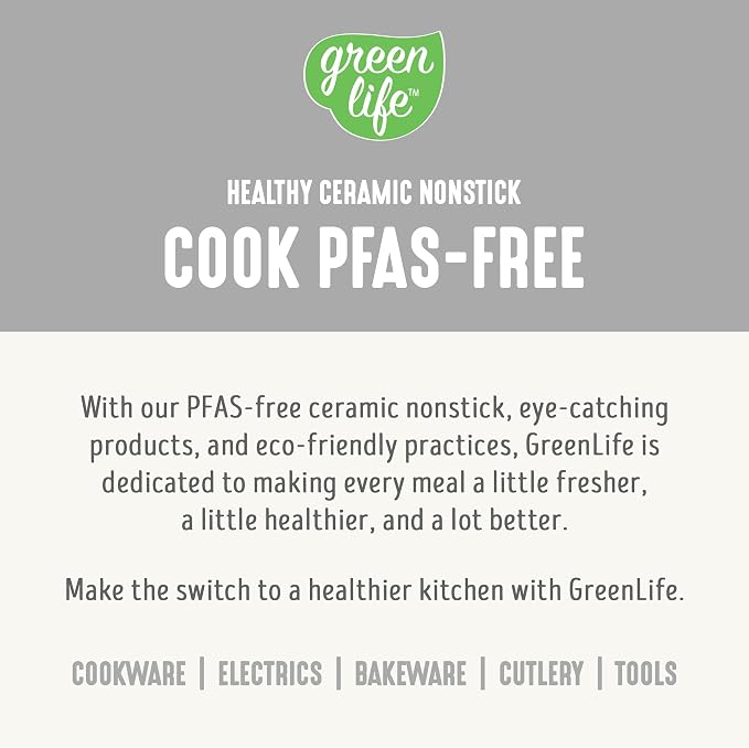 GreenLife Digital Rice Cooker, 2-Cups Uncooked/4-Cups Cooked, White | PFAS-Free Ceramic Nonstick Coated 1.5QT Pot, One-Touch Presets, Oats, Quinoa, Brown Rice, Auto Warming, Fuzzy Logic Tech