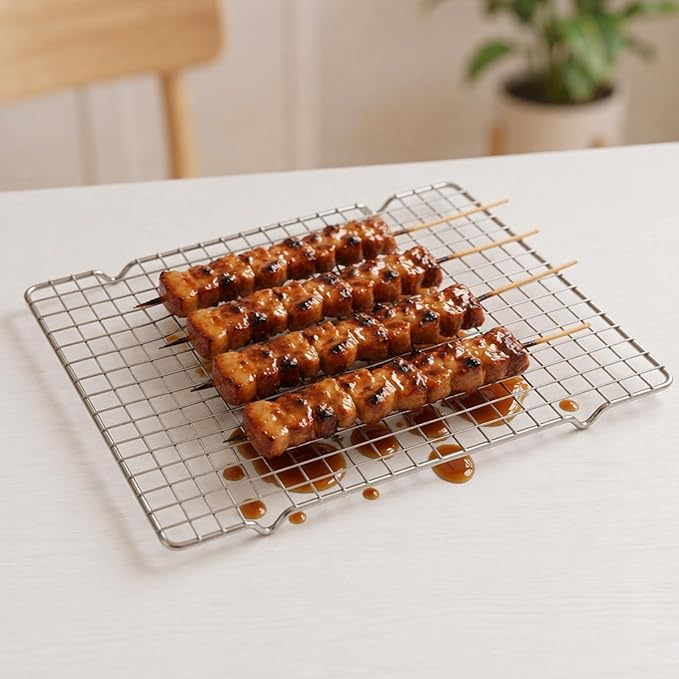 10"x15" Cooling Racks for Cooking & Baking, 2PCS Wire Rack | Heavy Duty Tight-Wire Design, Oven & Dishwasher Safe, Essential Baking Rack Set for Kitchen