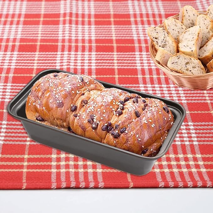 Zddaoole 6 PCS Mini Nonstick Carbon Steel Baking Bread Pan,Mini Loaf Pans,Small Banana Bread Tins,6.2" x 3.2"