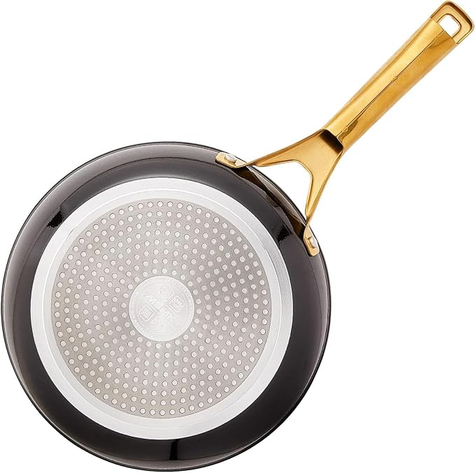 MsMk 8 Inch Small Nonstick Frying pan, Black Egg Omelet Skillet | Non Toxic, Even Heating, Easy Clean, Dishwasher & Oven Safe, suitable for gas & electric & induction stoves, PFOA & PFAS Free